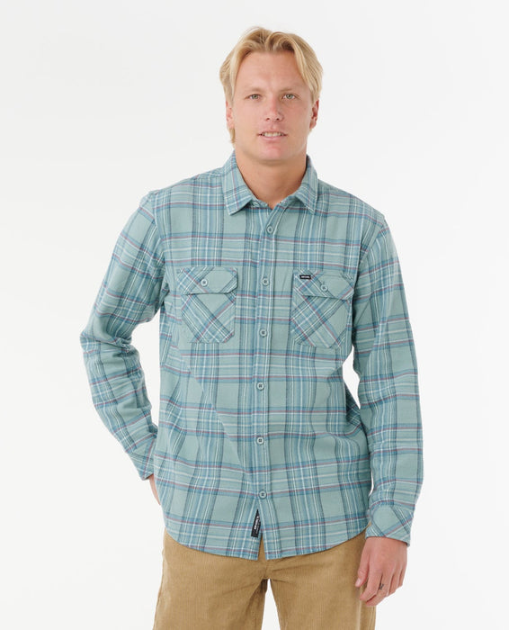 Rip Curl Griffin Flannel Shirt-Blue Lagoon