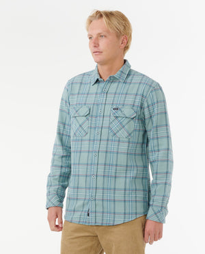Rip Curl Griffin Flannel Shirt-Blue Lagoon