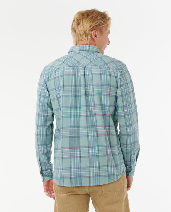 Rip Curl Griffin Flannel Shirt-Blue Lagoon