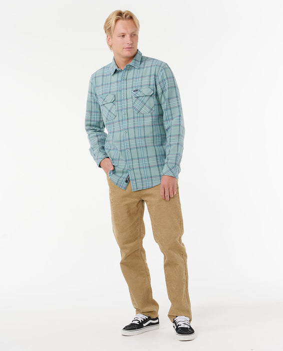 Rip Curl Griffin Flannel Shirt-Blue Lagoon