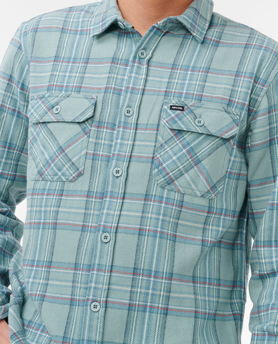 Rip Curl Griffin Flannel Shirt-Blue Lagoon
