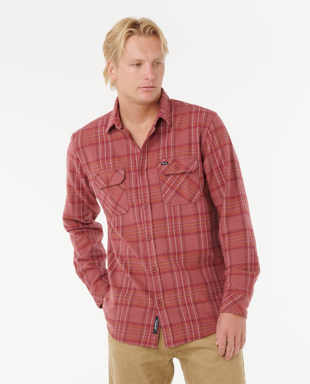 Rip Curl Griffin Flannel L/S Shirt-Apple Butter