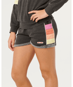Rip Curl Girls' Surf Revival Fleece Shorts-Washed Black