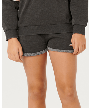 Rip Curl Girls' Surf Revival Fleece Shorts-Washed Black