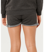 Rip Curl Girls' Surf Revival Fleece Shorts-Washed Black