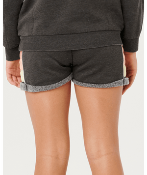Rip Curl Girls' Surf Revival Fleece Shorts-Washed Black— Alternate View