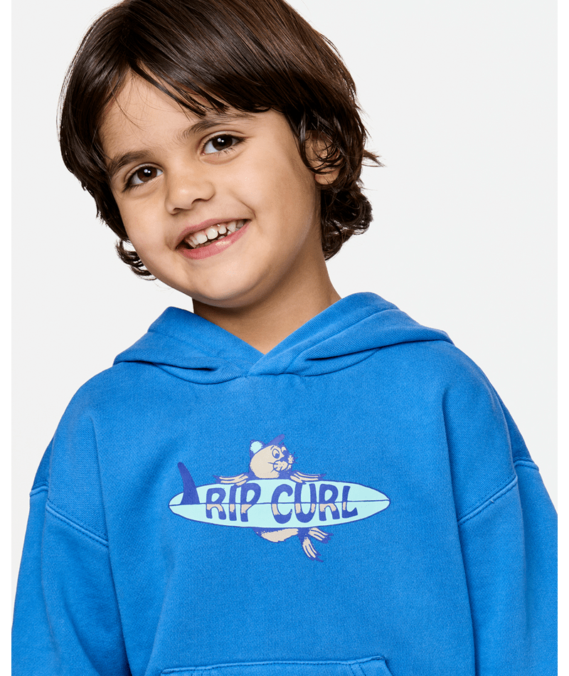 Rip Curl Toddler Surf Check Hood Sweatshirt-Royal Blue