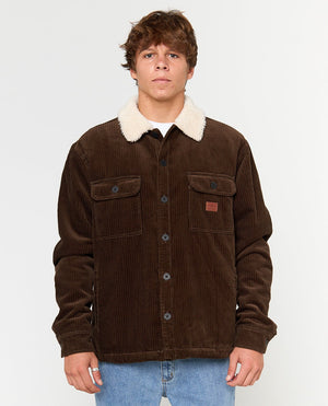 Rip Curl Bells Sherpa Jacket-Coffee