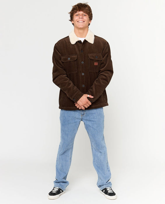 Rip Curl Bells Sherpa Jacket-Coffee