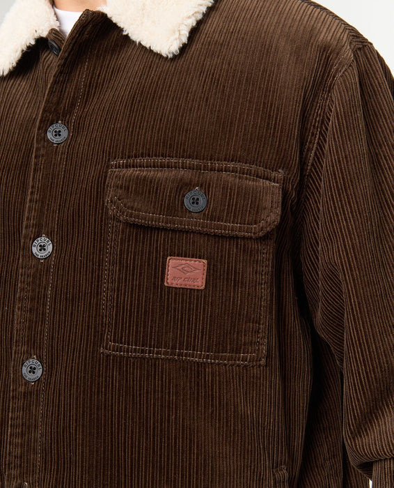 Rip Curl Bells Sherpa Jacket-Coffee