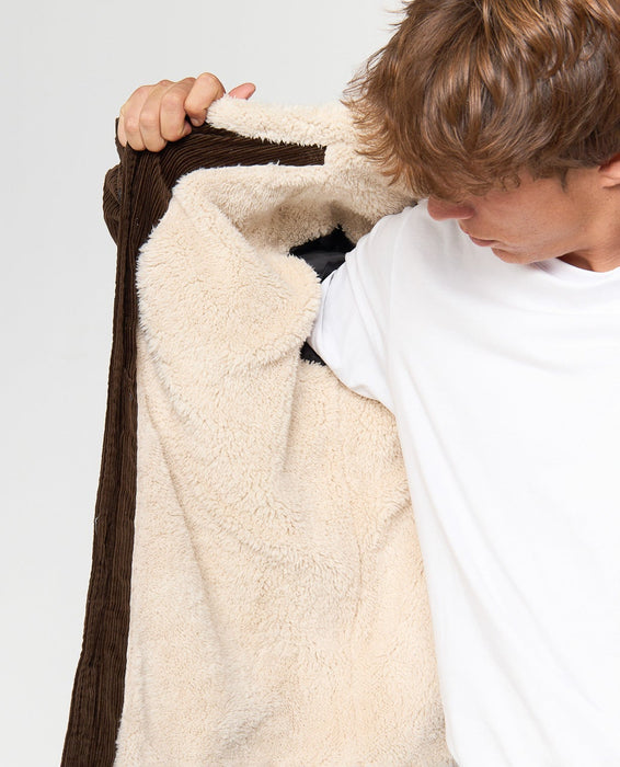 Rip Curl Bells Sherpa Jacket-Coffee