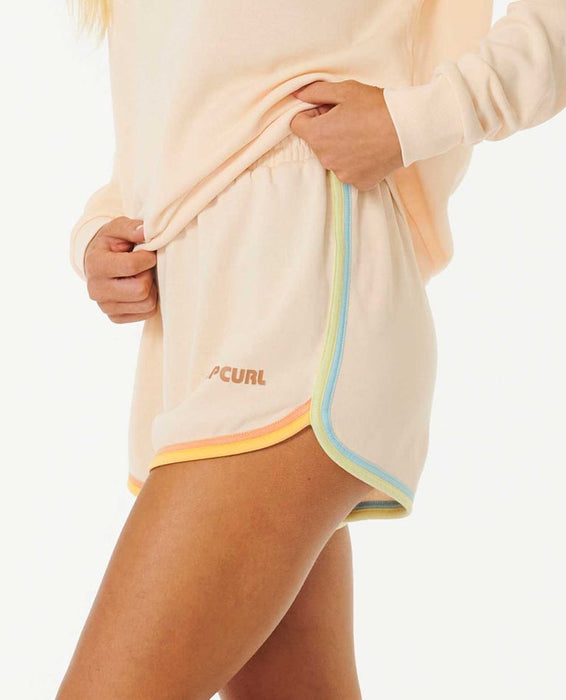 Rip Curl Surf Revival Fleece Shorts-Light Peach