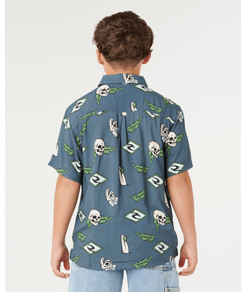 Rip Curl Boys' Sunset Sesh Shirt-Pine Night