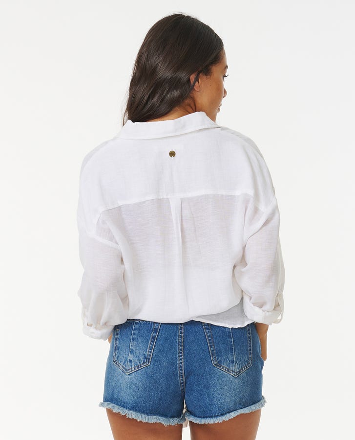 Rip Curl Premium Surf Holiday L/S Shirt-White