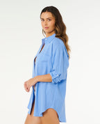 Rip Curl Premium Surf Holiday L/S Shirt-Cornflower Blue