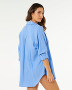 Rip Curl Premium Surf Holiday L/S Shirt-Cornflower Blue