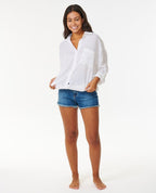 Rip Curl Premium Surf Holiday L/S Shirt-White