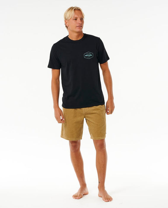 Rip Curl Classic Surf Cord Volley Shorts-Dark Khaki