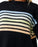 Rip Curl High Tide Hibiscus Stripe Crew Sweatshirt-Black