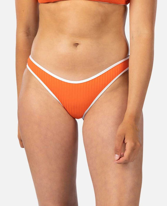 Rip Curl Premium Surf High Leg Skimpy Bottom-Hot Orange