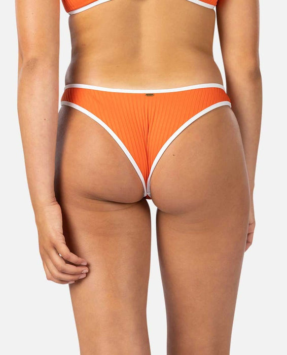 Rip Curl Premium Surf High Leg Skimpy Bottom-Hot Orange