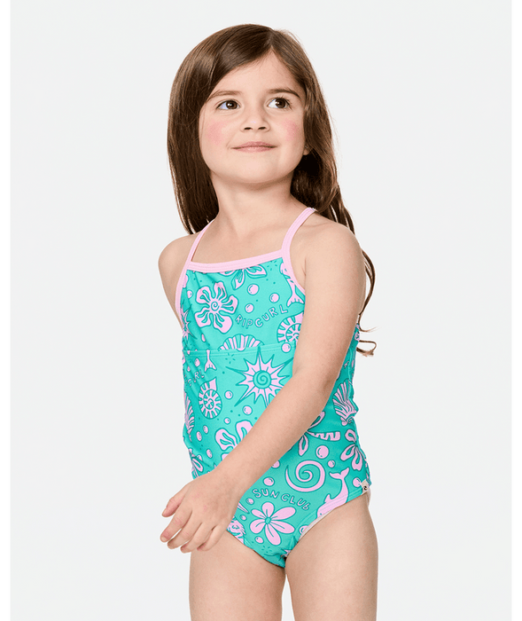 Rip Curl Toddler Sunshine Club One Piece-Turquoise