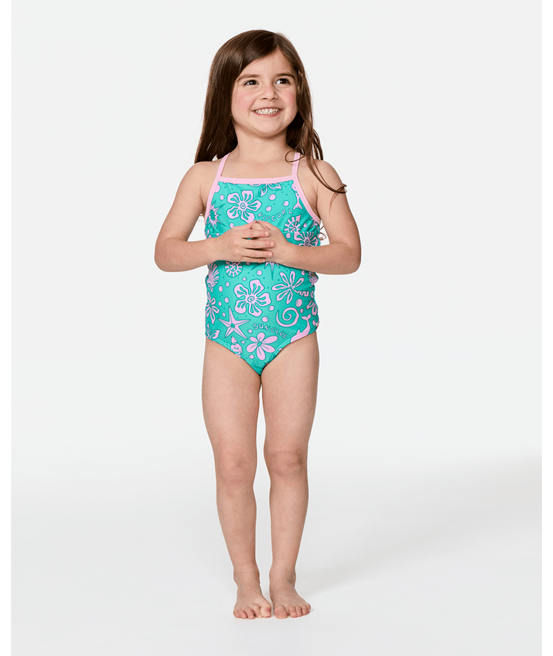 Rip Curl Toddler Sunshine Club One Piece-Turquoise