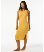 Rip Curl Premium Rib Racer Dress-Orange