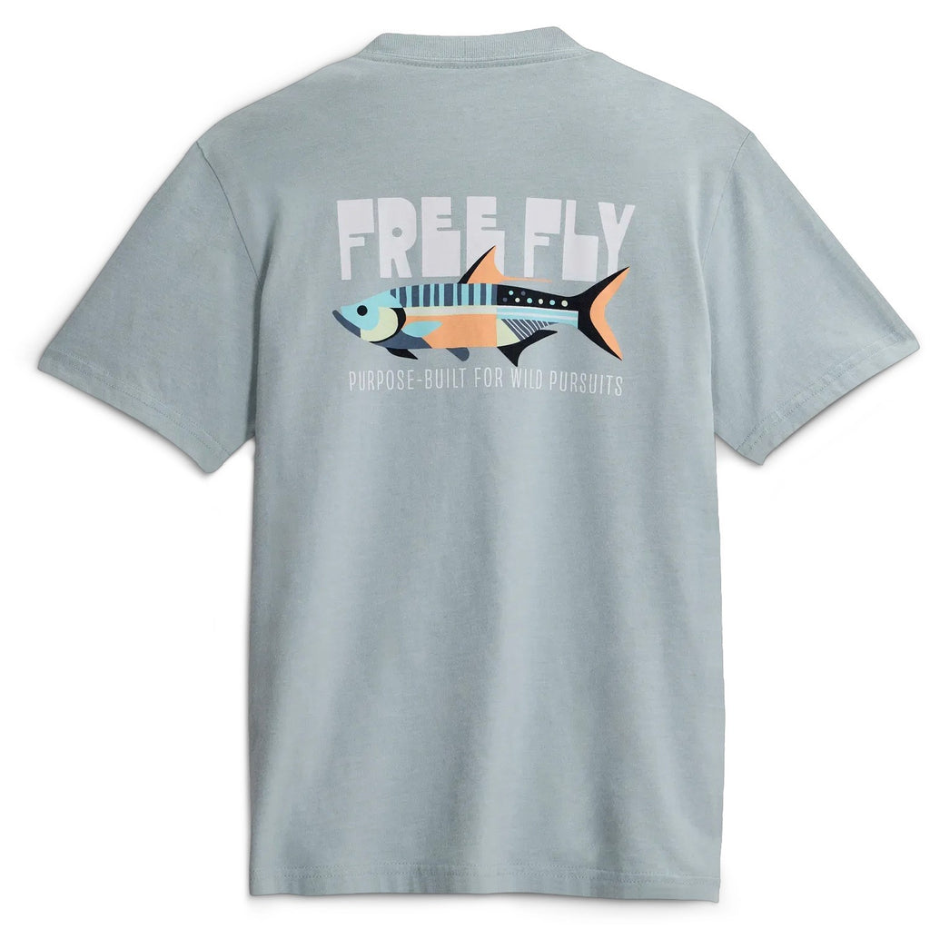 Free Fly Boys Wild Pursuits  Tee-Ocean Mist