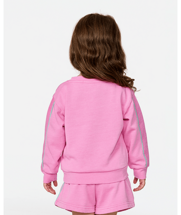 Rip Curl Toddler Surf Revival Crew Sweatshirt-Cloud Pink