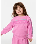 Rip Curl Toddler Surf Revival Crew Sweatshirt-Cloud Pink