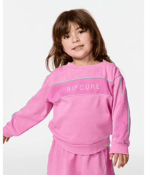 Rip Curl Toddler Surf Revival Crew Sweatshirt-Cloud Pink