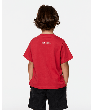 Rip Curl Toddler Surf Check LWA Tee-Washed Red— Alternate View