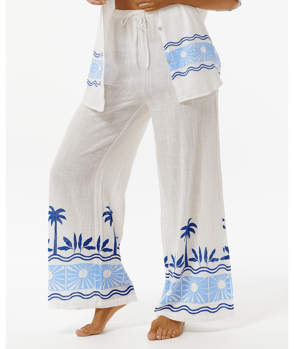 Rip Curl Santorini Sun Printed Pants-Blue
