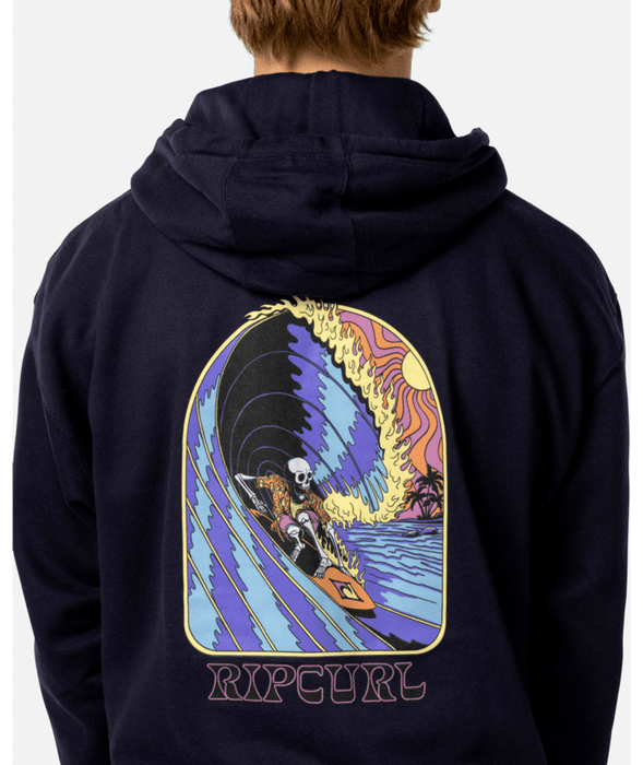 Rip Curl Shred Till Dead Hooded Sweatshirt-Navy