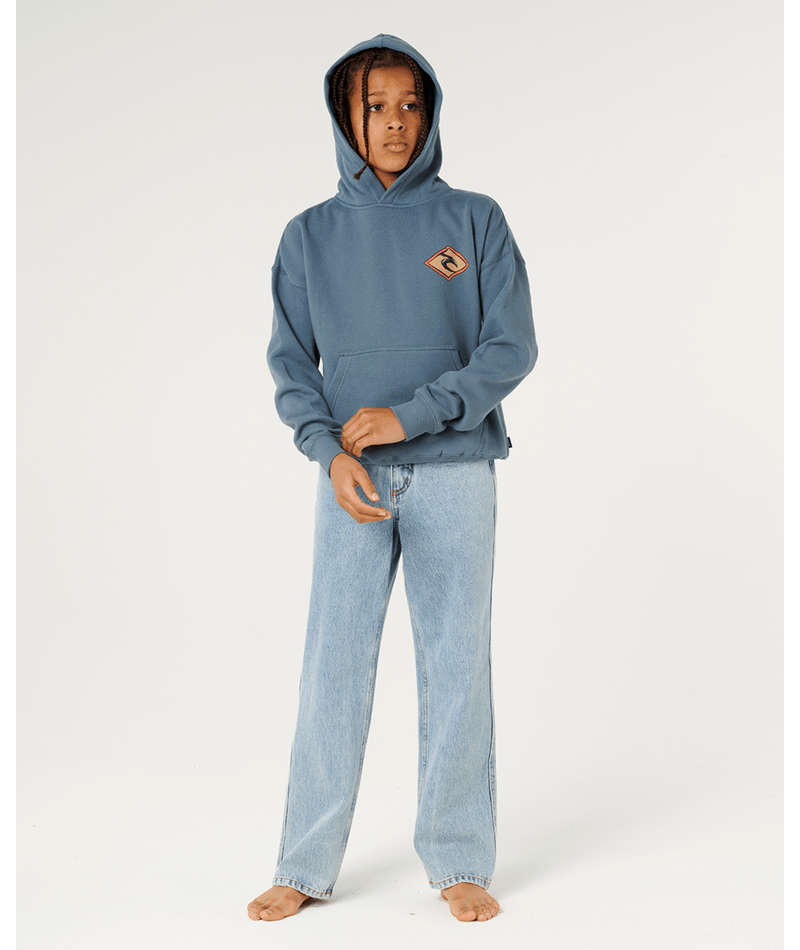 Rip Curl Boys' Sunset Sesh Art Hood Sweatshirt-Pine Night