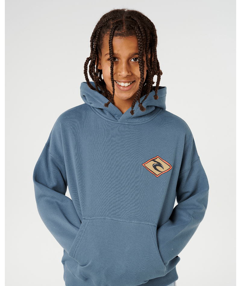 Rip Curl Boys' Sunset Sesh Art Hood Sweatshirt-Pine Night