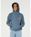 Rip Curl Boys' Sunset Sesh Art Hood Sweatshirt-Pine Night
