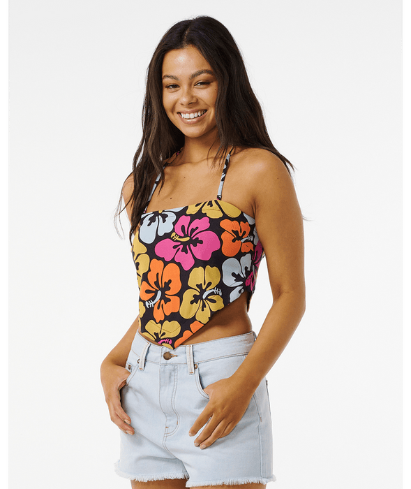 Rip Curl Hibiscus Heat Halter Tank-Multi