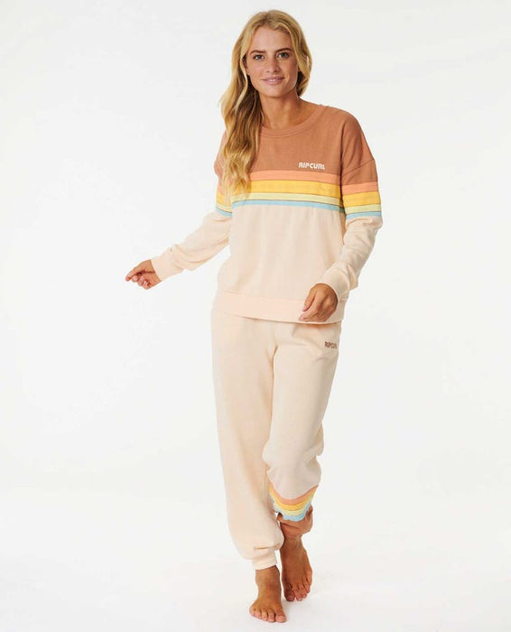 Rip Curl Surf Revival Crew Sweatshirt-Brown