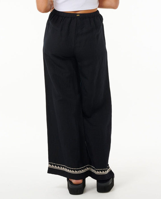 Rip Curl Soleil Wide Leg Pants-Black