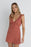 Rhythm Lola Check Ruffle Mini Dress-Red