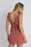 Rhythm Lola Check Ruffle Mini Dress-Red