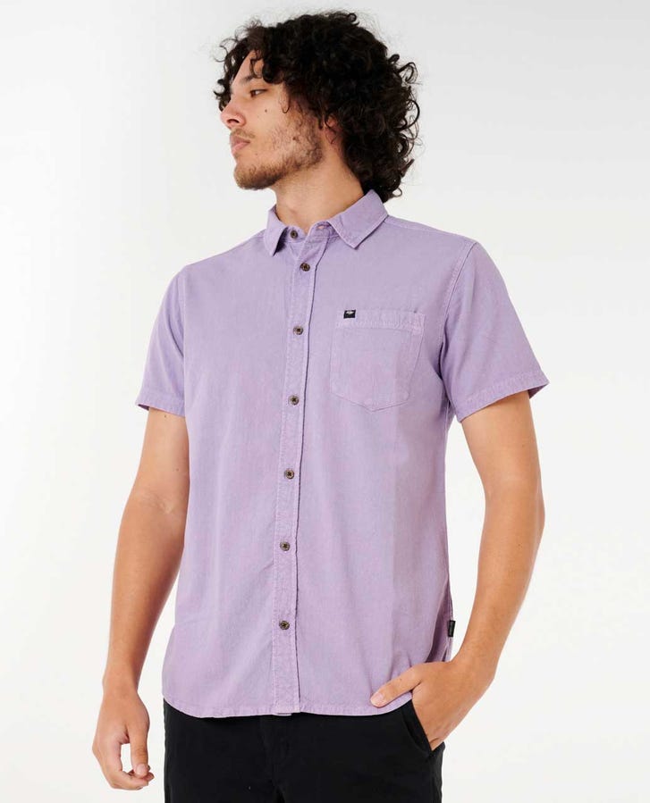 Rip Curl Classic Surf Washed S/S Shirt-Lavender