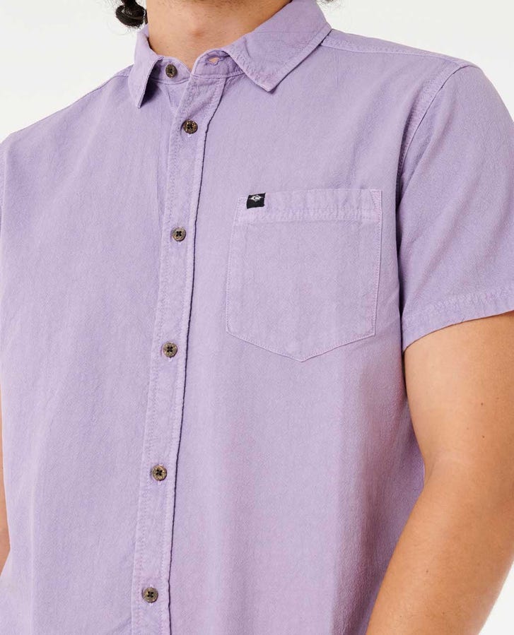 Rip Curl Classic Surf Washed S/S Shirt-Lavender