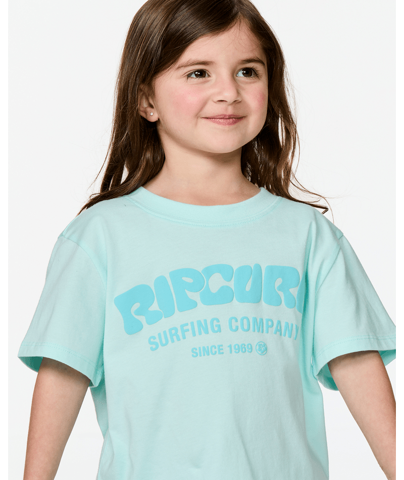 Rip Curl Toddler Surf Puff Standard Tee-Light Blue