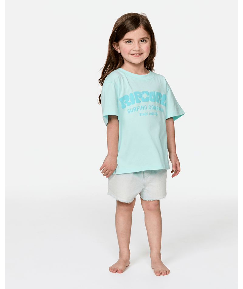 Rip Curl Toddler Surf Puff Standard Tee-Light Blue