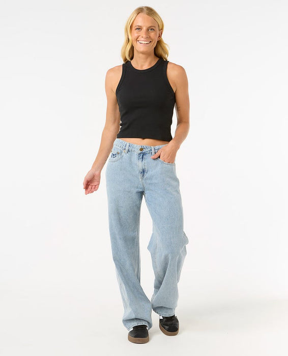 Rip Curl Aggie Relaxed Jeans-Vintage Blue