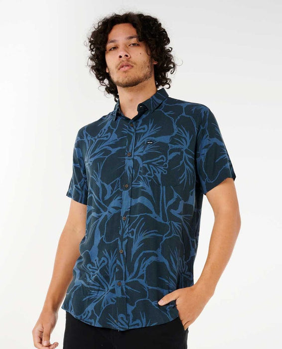 Rip Curl AOTS - Cody Welsh S/S Shirt-Navy