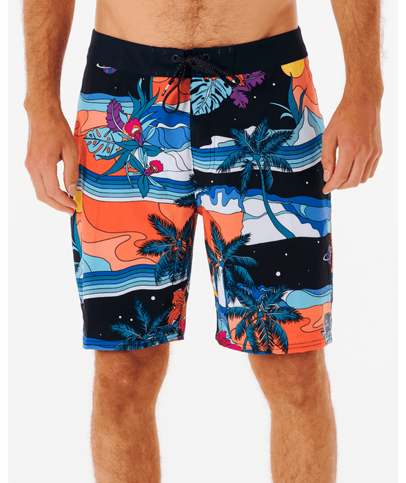 Rip Curl Mirage Postcards Boardshorts-Black